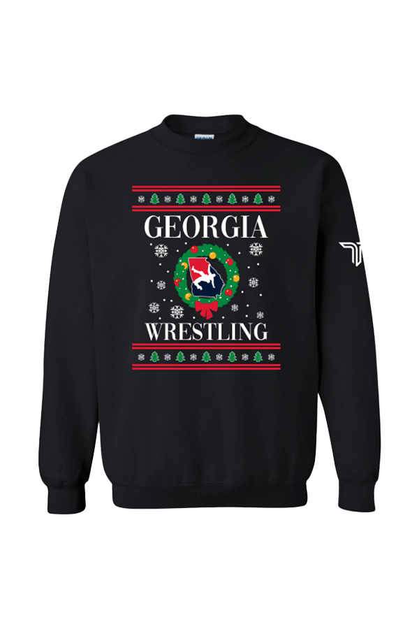 Team GA Holiday Crewneck - Black