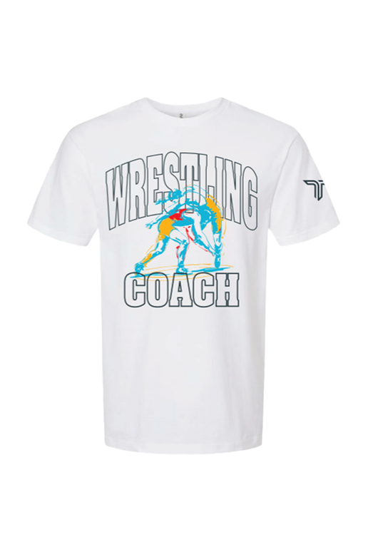 Team GA Wrestling Coach T-Shirt 05 - White