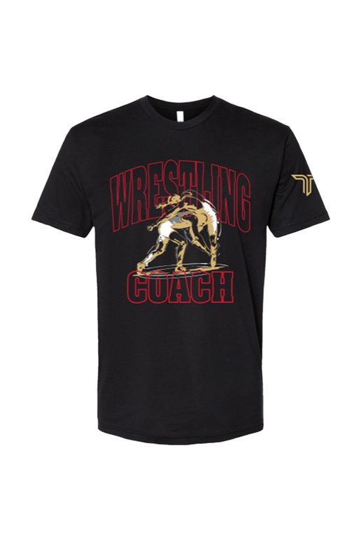 Team GA Wrestling Coach T-Shirt 07 - Black