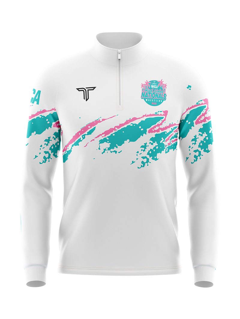 2026 NHSCA Nationals Quarter Zip - White
