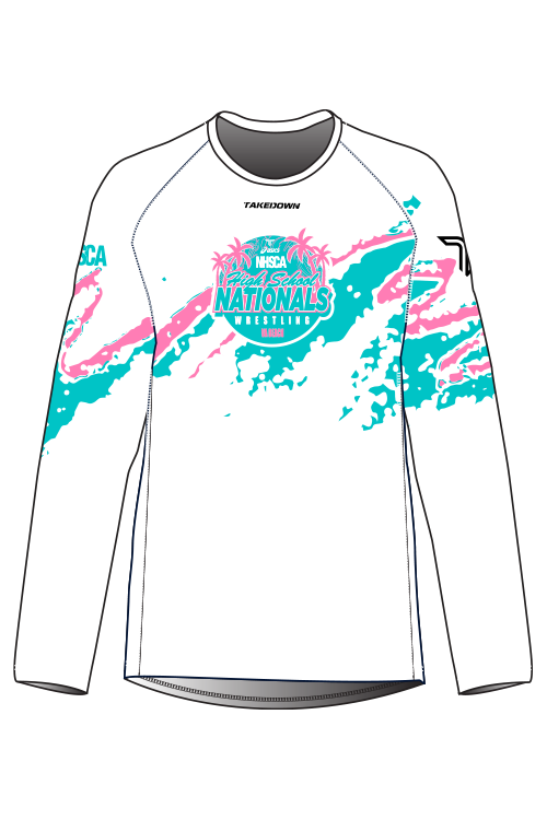 2026 NHSCA Nationals Long Sleeve Raglan - White *PREORDER*