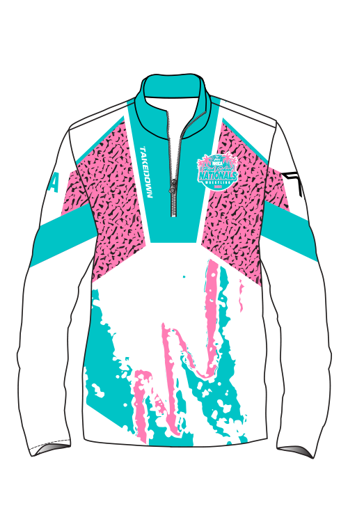 2026 NHSCA Nationals Quarter Zip - White *PREORDER*