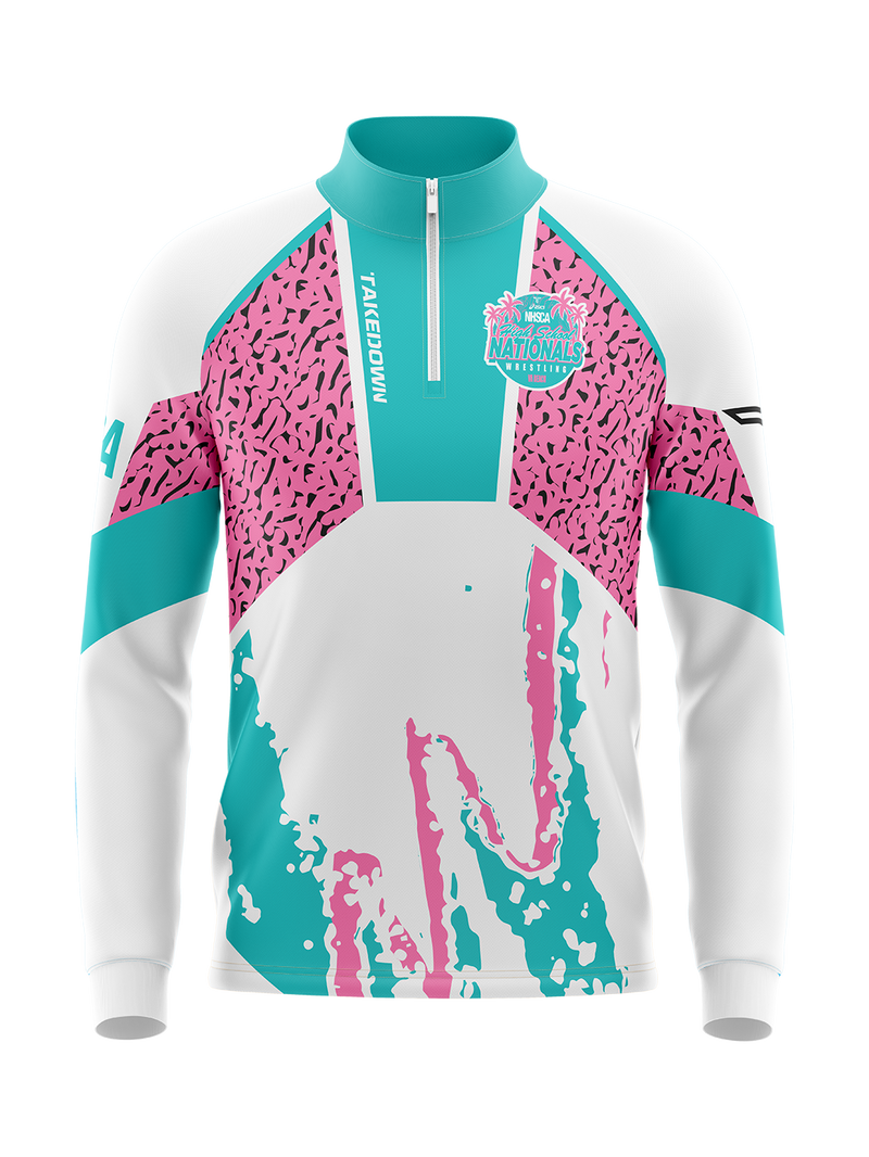 2026 NHSCA Nationals Quarter Zip - White *PREORDER*