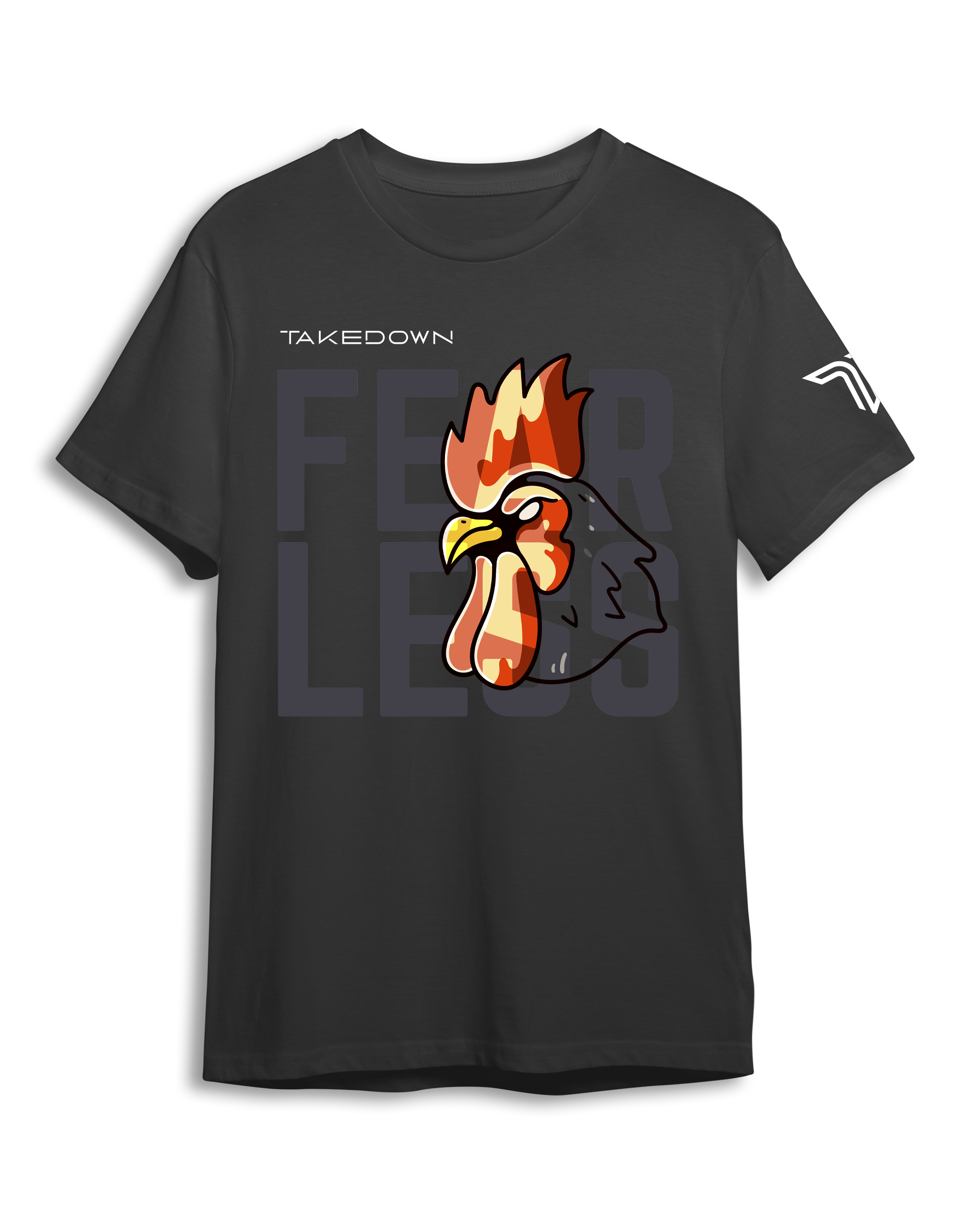 Fearless Graphic T-Shirt - Charcoal