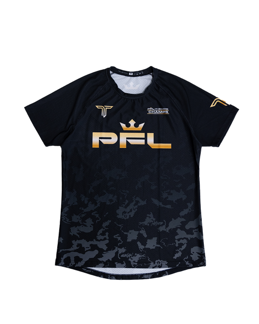 'PFL vs Bellator'  Limited Edition Raglan T-Shirt - PFL Black