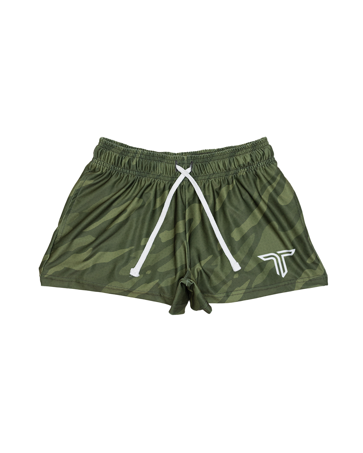 Green Ghost Camo Women's Gym Shorts (3 Inseam) – Takedown Sportswear