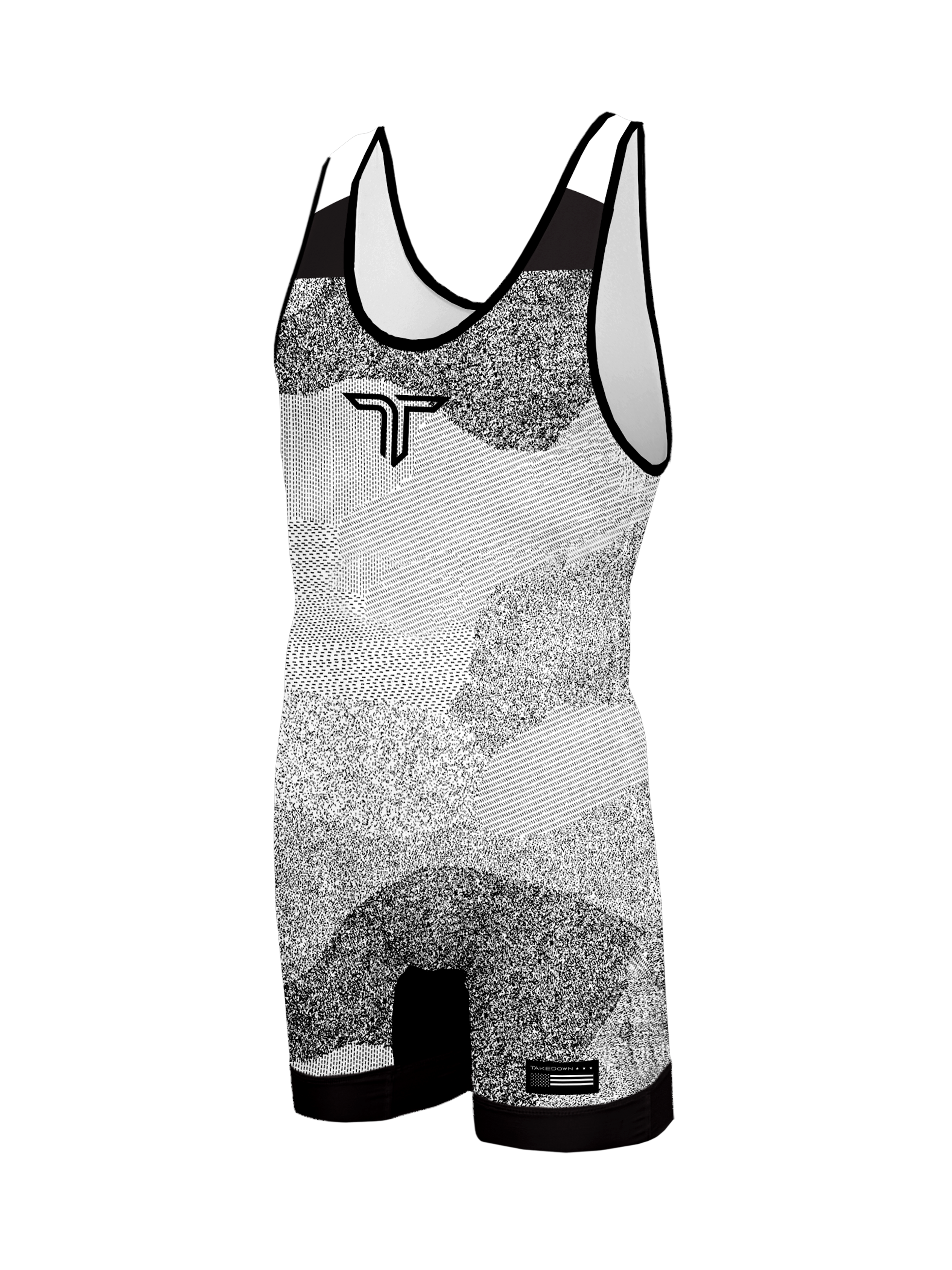 White Night Vision Wrestling Singlet
