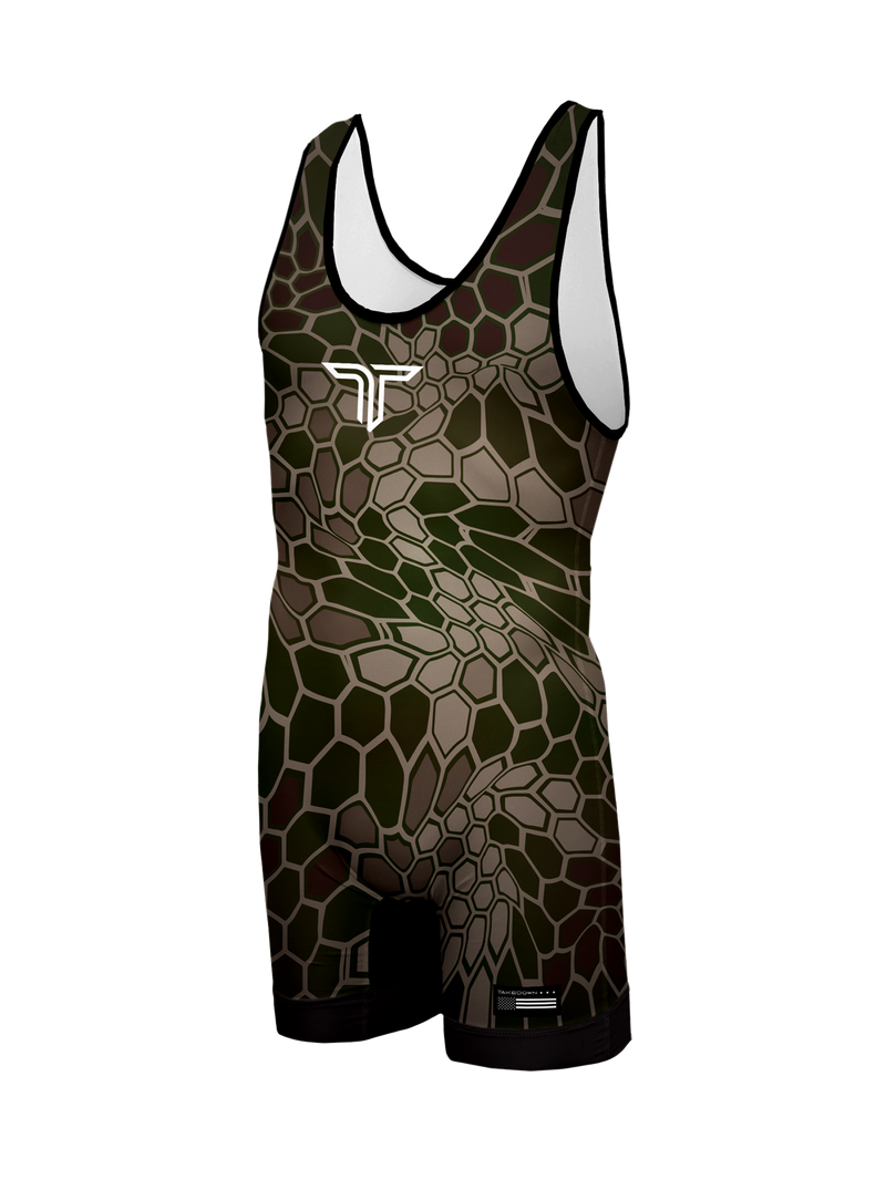 Hex Camo Wrestling Singlet
