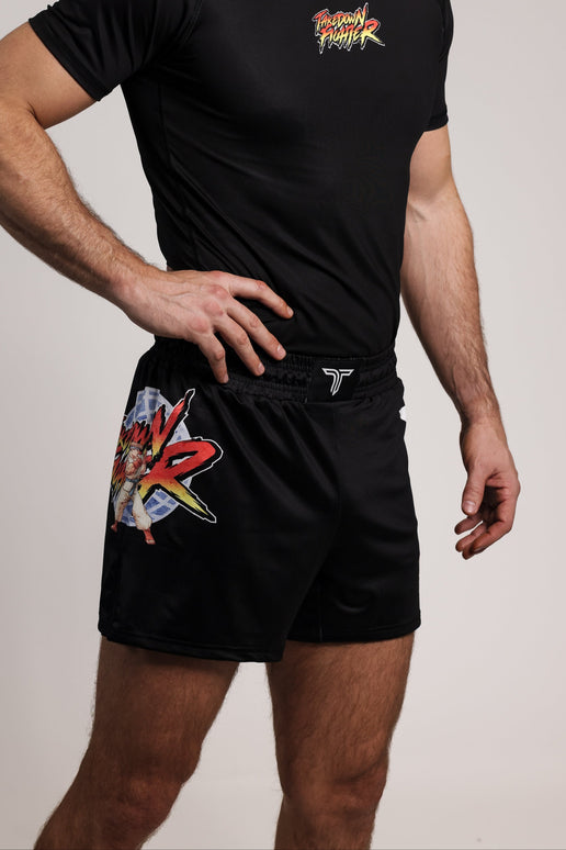 Takedown Fighter Fight Shorts (5” Inseam) - Black