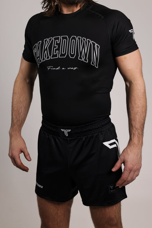 Takedown Arch Short-Sleeve Rashguard - Black