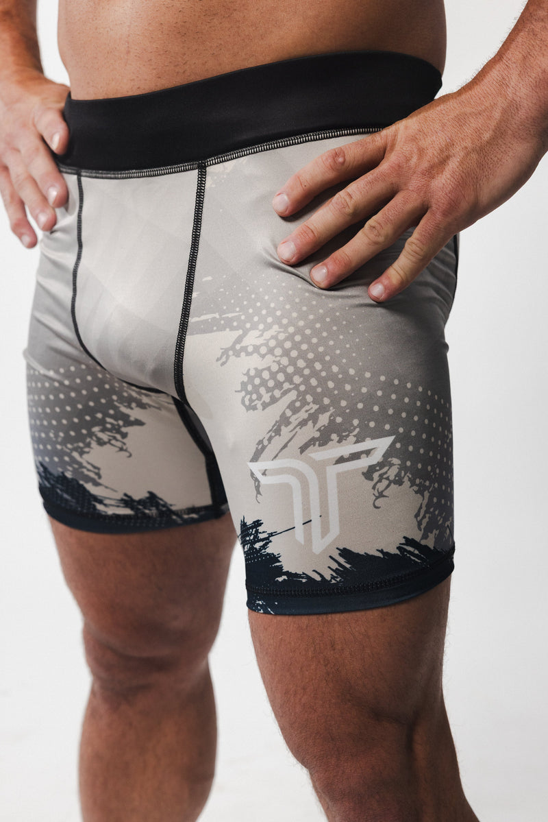 Kaos Camo Compression Shorts - Cinder