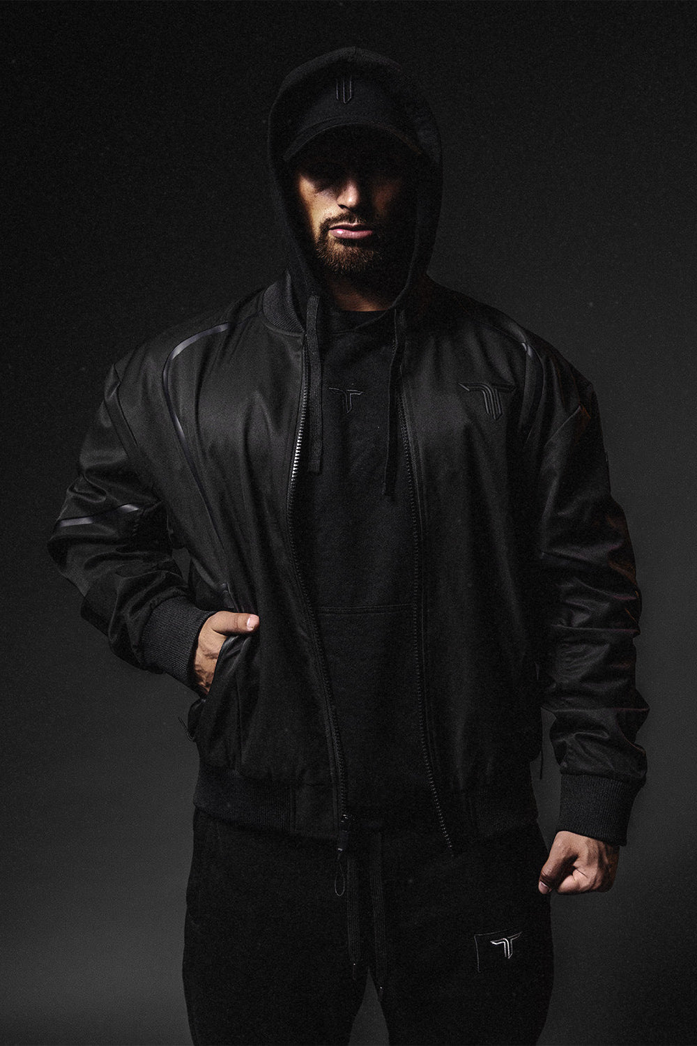 The Oversized Bomber Jacket - Black – Takedown Sportswear