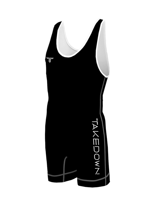 Black Essential Wrestling Singlet Takedown Sportswear