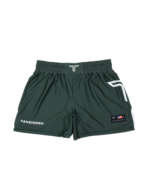 Battle Green Core Fight Shorts (5