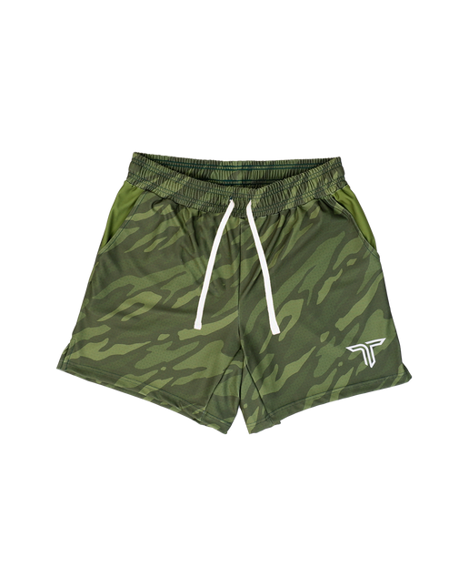 Black Ghost Camo Gym Shorts (5&7 Inseam)