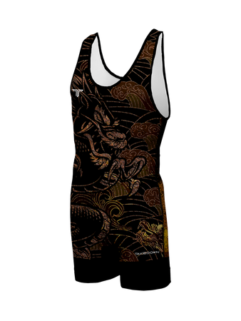 Dragon Wrestling Singlet - Black – Takedown Sportswear