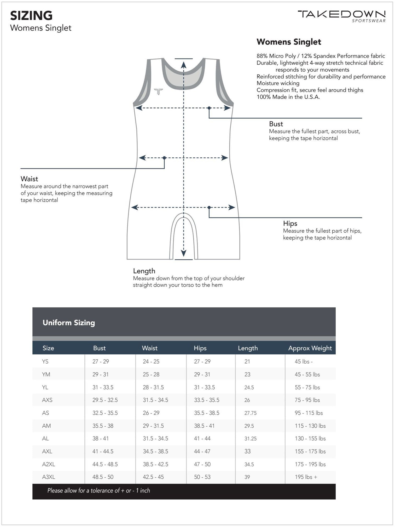 Combat Wrestling Singlet Takedown Sportswear