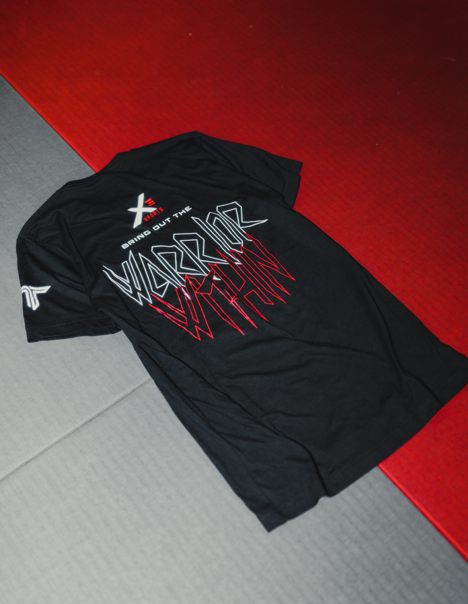 X3 Sports Warrior Graphic T Shirt - Black