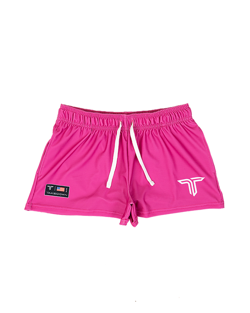Highlighter Pink Core Women's Gym Shorts (3 Inseam)