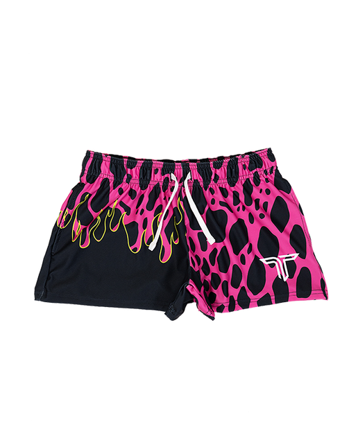 Hot Pink Wildfire Women's Gym Shorts (3 Inseam) – Takedown Sportswear